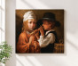 The Flute Lesson Canvas Painting