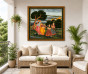 Radha Krishna in Vrindavan Canvas Painting