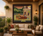 The Prince and Princess in the Garden Canvas Painting
